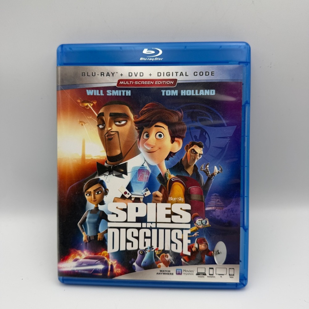 Spies in Disguise Blu-ray DVD 2019 Will Smith Tom Holland Secret Spy Funny